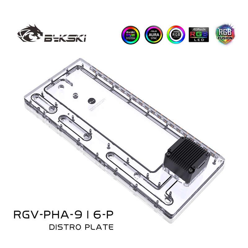 Bykski RGV-PHA-916-P Acrylic D - Distro Plate Ddc Pump Combo recension och pris