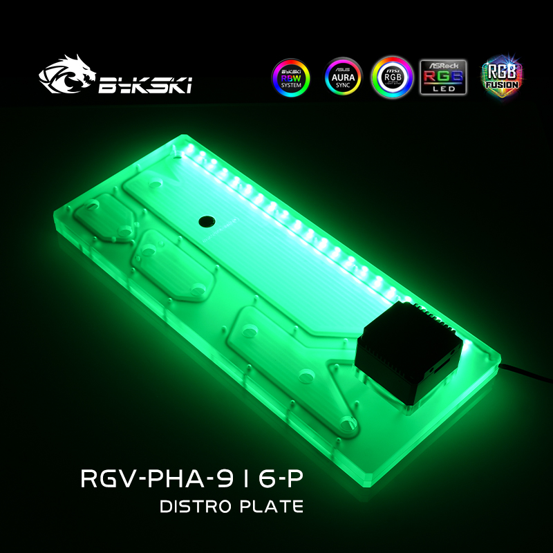 Bykski RGV-PHA-916-P Acrylic D - Distro Plate Ddc Pump Combo recension och pris