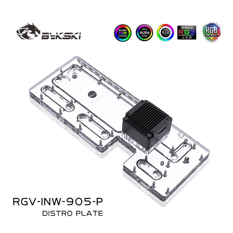 Bykski RGV-INW-905-P Acrylic D - Distro Plate Ddc Pump Combo recension och pris